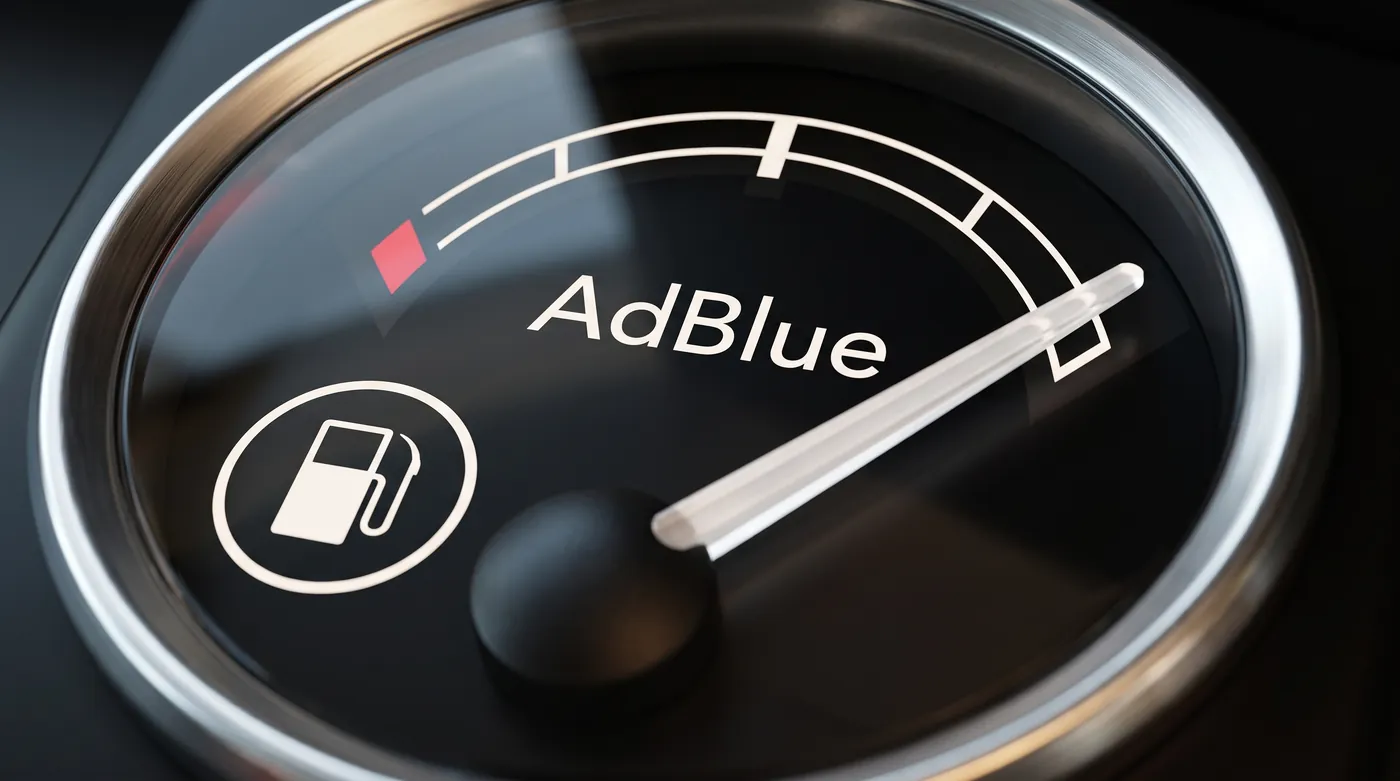 Dashboard gauge showing the AdBlue level